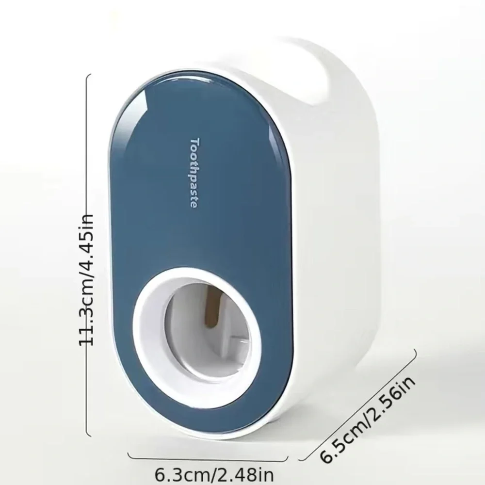 New! Automatic Toothpaste Dispenser White Washable Wall Mounted for Kids Adults